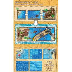 URGE 031002 031002-2 non  VỊNH KHO BÁU bộ đồ chơi xếp lắp ráp ghép mô hình Pirates Of The Caribbean BOOTY BAY Cướp Biển Vùng Caribe 5937 khối