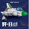 SEMBO 202070 non  MÁY BAY CHIẾN ĐẤU J-8 CỦA TRUNG QUỐC bộ đồ chơi xếp lắp ráp ghép mô hình Military Army J-8 FIGHTER AIRCRAFT Quân Sự Bộ Đội 311 khối