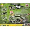 COBI 2452 non  T-34 85 bộ đồ chơi xếp lắp ráp ghép mô hình Military Army T-34/85 SOVIET TANK Quân Sự Bộ Đội 400 khối