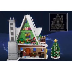 NOT  ELF CLUB HOUSE 10275 77018 QIZHILE 90012 90013 xếp lắp ráp ghép mô hình NHÀ CÂU LẠC BỘ YÊU TINH Icons 1197 khối