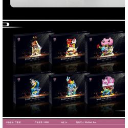 SHENZHEN RAEL ENTERTAINMENT 10008 non  6 LOẠI CỬA HÀNG BÁN TÚI Ở THÀNH PHỐ VIÊNG CHĂN BÁNH MÌ KẸP THỊT HOA VÁN LƯỚT SÓNG NHÀ NGHỈ QUÁN CÀ PHÊ bộ đồ chơi xếp lắp ráp ghép mô hình Mini Modular THE MIXC Đường Phố Thu Nhỏ 1867 khối