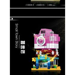 SHENZHEN RAEL ENTERTAINMENT 10008 non  6 LOẠI CỬA HÀNG BÁN TÚI Ở THÀNH PHỐ VIÊNG CHĂN BÁNH MÌ KẸP THỊT HOA VÁN LƯỚT SÓNG NHÀ NGHỈ QUÁN CÀ PHÊ bộ đồ chơi xếp lắp ráp ghép mô hình Mini Modular THE MIXC Đường Phố Thu Nhỏ 1867 khối