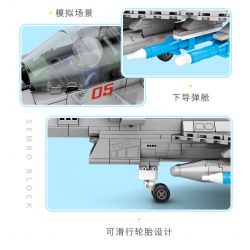 SEMBO 202126 non  MÁY BAY CHIẾN ĐẤU J-10B CỦA TRUNG QUỐC bộ đồ chơi xếp lắp ráp ghép mô hình Military Army J-10B FIGHTER AIRCRAFT Quân Sự Bộ Đội 820 khối