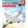 SEMBO 202135 non  MÁY BAY NÉM BOM TẦM TRUNG VÀ XA H-6K CỦA QUỐC bộ đồ chơi xếp lắp ráp ghép mô hình Military Army H-6K BOMBER AIRCRAFT Quân Sự Bộ Đội 2135 khối