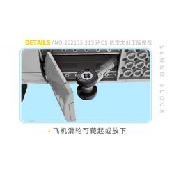 SEMBO 202135 non  MÁY BAY NÉM BOM TẦM TRUNG VÀ XA H-6K CỦA QUỐC bộ đồ chơi xếp lắp ráp ghép mô hình Military Army H-6K BOMBER AIRCRAFT Quân Sự Bộ Đội 2135 khối