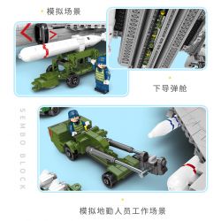 SEMBO 202135 non  MÁY BAY NÉM BOM TẦM TRUNG VÀ XA H-6K CỦA QUỐC bộ đồ chơi xếp lắp ráp ghép mô hình Military Army H-6K BOMBER AIRCRAFT Quân Sự Bộ Đội 2135 khối