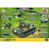 COBI 2457 non  XE TĂNG M24 XIAFEI bộ đồ chơi xếp lắp ráp ghép mô hình Military Army M24 CHAFFEE Quân Sự Bộ Đội 360 khối