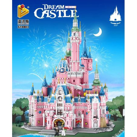 PanlosBrick 613003 Panlos Brick 613003 non  LÂU ĐÀI TRONG MƠ bộ đồ chơi xếp lắp ráp ghép mô hình Creator DREAM CASTLE Sáng Tạo 9963 khối