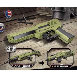 SHENZHEN RAEL ENTERTAINMENT 70006 non  DESERT EAGLE SÚNG TRƯỜNG TẤN CÔNG SCAR-L G36C bộ đồ chơi xếp lắp ráp ghép mô hình Gun DESERT EAGLE、SCAR-L、G36C 226 khối