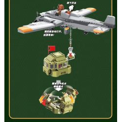 Enlighten 21013 Qman 21013 non  NÉM BOM ĐẤT ĐỐI KHÔNG bộ đồ chơi xếp lắp ráp ghép mô hình Military Army TACTICAL ESPIONAGE ACTION COMBAT ZONES Quân Sự Bộ Đội 557 khối