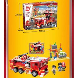 Enlighten 12013 Qman 12013 non  HOẠT ĐỘNG CỨU HỘ FIREWIRE bộ đồ chơi xếp lắp ráp ghép mô hình Minecity Thành Phố Mỏ 539 khối