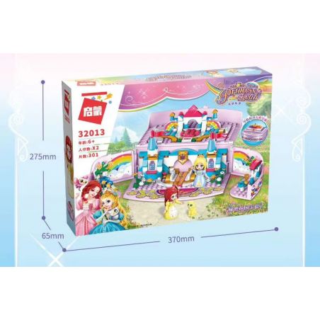 Enlighten 32013 Qman 32013 non  HỘP KHO BÁU SECRET GARDEN bộ đồ chơi xếp lắp ráp ghép mô hình Prinecess Leah PRINCESS LEAH Công Chúa Leah 301 khối