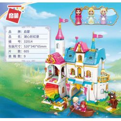 Enlighten 32014 Qman 32014 non  PHÁO ĐÀI CẦU VỒNG bộ đồ chơi xếp lắp ráp ghép mô hình Prinecess Leah PRINCESS LEAH Công Chúa Leah 605 khối