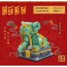 KEEPPLEY K10125 10125 non  VOI GIÀU CÓ bộ đồ chơi xếp lắp ráp ghép mô hình Brickheadz Nhân Vật Đầu To