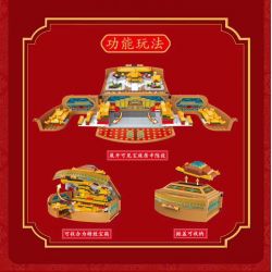 KEEPPLEY K10127 10127 non  CUNG ĐIỆN KHO BÁU bộ đồ chơi xếp lắp ráp ghép mô hình Brickheadz Nhân Vật Đầu To