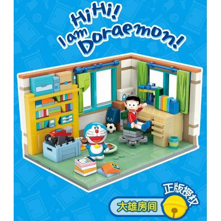 KEEPPLEY K20402 20402 non  PHÒNG NOBITA bộ đồ chơi xếp lắp ráp ghép mô hình Doraemon Mèo Máy Thông Minh 340 khối