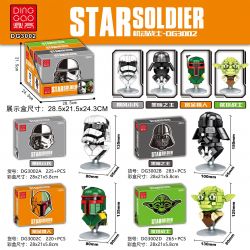 DINGGAO DG3002A 3002A DG3002B 3002B DG3002C 3002C DG3002D 3002D non  CHÂN DUNG 4 KIỂU BÃO TỐ CREEP CHÚA TỂ BÓNG TỐI THỢ SĂN TIỀN THƯỞNG CHIẾN BINH UTA bộ đồ chơi xếp lắp ráp ghép mô hình Gundam STAR SOLDIER Đại Chiến Gundam 993 khối