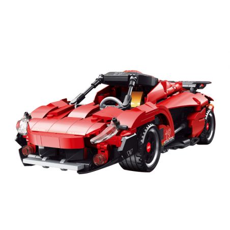 SHENZHEN RAEL ENTERTAINMENT 50015 non  A-GT. bộ đồ chơi xếp lắp ráp ghép mô hình Speed Champions Racing Cars IAN UNA-GT Đua Xe Công Thức 648 khối