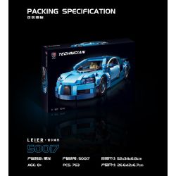 SHENZHEN RAEL ENTERTAINMENT 50017 non  BUGADI BÉO bộ đồ chơi xếp lắp ráp ghép mô hình Speed Champions Racing Cars IAN BUGATTI CHIRON Đua Xe Công Thức 763 khối