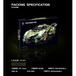 SHENZHEN RAEL ENTERTAINMENT 50018 non  LAMBORGHINI V12 VISION GT CONCEPT XE bộ đồ chơi xếp lắp ráp ghép mô hình Speed Champions Racing Cars IAN LAMBORGHINI V12 VISION Đua Xe Công Thức 652 khối