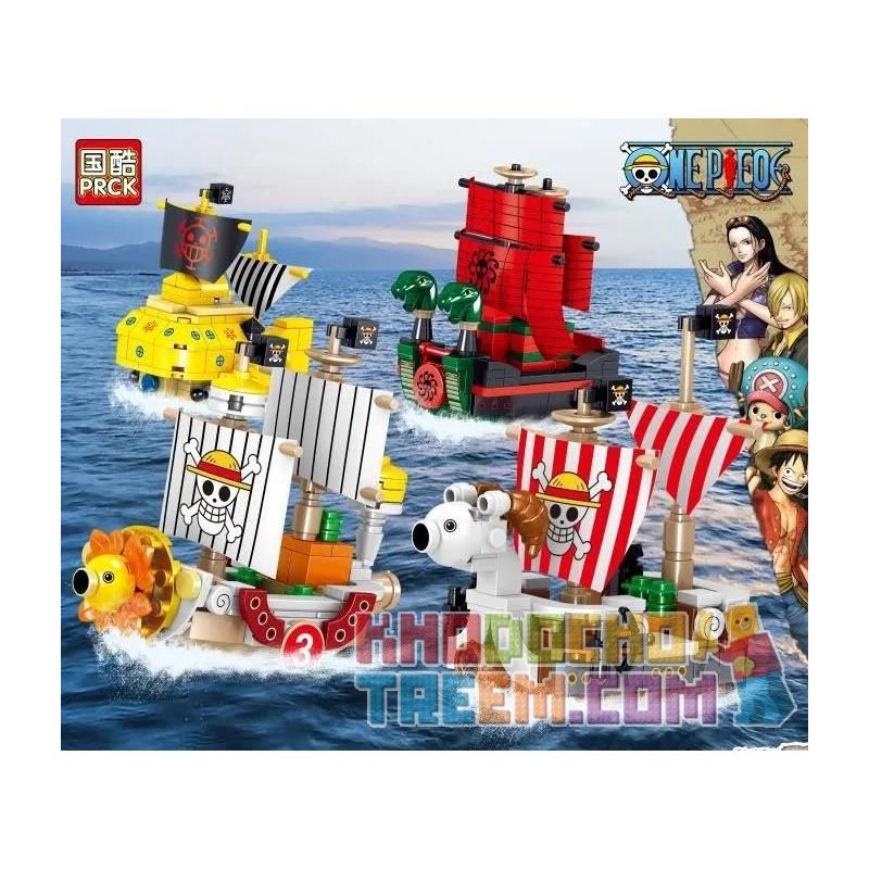 PRCK 69855 non  4 LOẠI ADVENTURE MERI WANLI SUNSHINE HYDRA POLAR DIVING bộ đồ chơi xếp lắp ráp ghép mô hình One Piece Đảo Hải Tặc 484 khối