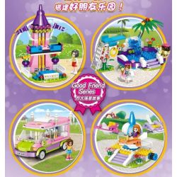 ZHEGAO QL1160 1160 non  BẠN BÈ TỐT ĐẸP THIÊN ĐƯỜNG 4 bộ đồ chơi xếp lắp ráp ghép mô hình  HIPS Các Bạn Gái 650 khối