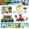 DINGGAO DG3231 3231 non  ĐÌNH CHỈ CẠNH TRANH bộ đồ chơi xếp lắp ráp ghép mô hình Minecraft SUSPENSION Game Xây Dựng 230 khối