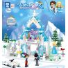ZHEGAO QL1147 1147 non  LÂU ĐÀI TUYẾT ILAYA bộ đồ chơi xếp lắp ráp ghép mô hình Disney Princess WINDSOR CASTLE Công Chúa 325 khối