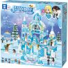 ZHEGAO QL1143 1143 non  LÂU ĐÀI PODEL bộ đồ chơi xếp lắp ráp ghép mô hình Disney Princess WINDSOR CASTLE Công Chúa 801 khối