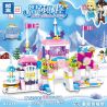 ZHEGAO QL1144 1144 non  LÂU ĐÀI PHUN NƯỚC HUAERLEI bộ đồ chơi xếp lắp ráp ghép mô hình Disney Princess WINDSOR CASTLE Công Chúa