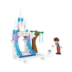 ZHEGAO QL1162 1162 non  LÂU ĐÀI TƯỞNG TƯỢNG BĂNG VÀ TUYẾT bộ đồ chơi xếp lắp ráp ghép mô hình Disney Princess WINDSOR CASTLE Công Chúa 259 khối