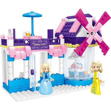 ZHEGAO QL1115 1115 non  NHÀ TRÁNG MIỆNG CỐI XAY GIÓ bộ đồ chơi xếp lắp ráp ghép mô hình Girl WINDSOR CASTLE Con Gái 237 khối