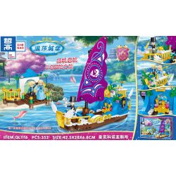 ZHEGAO QL1116 1116 non  KONOAS HOÀNG GIA bộ đồ chơi xếp lắp ráp ghép mô hình Girl WINDSOR CASTLE Con Gái 353 khối