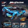 Decool 3808 Jisi 3808 non  TRANG PHỤC MÀU XANH-ĐÔ THỊ CƠN BÃO KÉO XE TRỞ LẠI bộ đồ chơi xếp lắp ráp ghép mô hình  MECFACTOR Kỹ Thuật Công Nghệ Cao Mô Hình Phương Tiện 521 khối