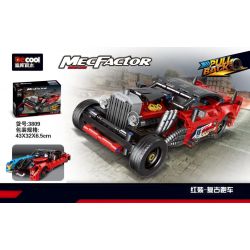 Decool 3809 Jisi 3809 non  TRANG PHỤC MÀU ĐỎ-XE THỂ THAO CỔ ĐIỂN bộ đồ chơi xếp lắp ráp ghép mô hình  MECFACTOR Kỹ Thuật Công Nghệ Cao Mô Hình Phương Tiện 501 khối