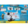 COBI 5515 non  MÁY BAY CHIẾN ĐẤU SỐ bộ đồ chơi xếp lắp ráp ghép mô hình Military Army MITSUBISHI A6M2 ZERO Quân Sự Bộ Đội 250 khối