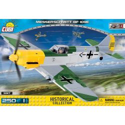 COBI 5517 non  MÁY BAY CHIẾN ĐẤU MESSERSCHMITT BF 109 bộ đồ chơi xếp lắp ráp ghép mô hình Military Army Quân Sự Bộ Đội 250 khối