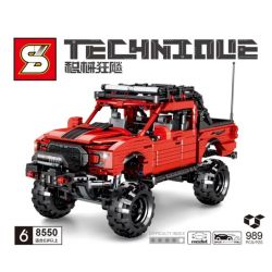 SHENG YUAN SY 8550 non  FORD RAPTOR KÉO TRỞ LẠI bộ đồ chơi xếp lắp ráp ghép mô hình  TECHNIQUE Kỹ Thuật Công Nghệ Cao Mô Hình Phương Tiện 989 khối