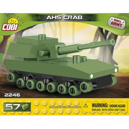 COBI 2246 non  BỂ MINI AHS KRAB bộ đồ chơi xếp lắp ráp ghép mô hình Military Army AHS CRAB NANO Quân Sự Bộ Đội 57 khối