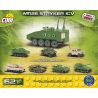 COBI 2242 non  TÀU SÂN BAY BỌC THÉP M1126 MINI bộ đồ chơi xếp lắp ráp ghép mô hình Military Army M1126 STRYKER ICV NANO Quân Sự Bộ Đội 62 khối