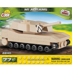 COBI 2240 non  XE TĂNG M1 ABRAMS MINI bộ đồ chơi xếp lắp ráp ghép mô hình Military Army M1 ABRAMS NANO Quân Sự Bộ Đội 77 khối