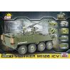 COBI 2610 non  TÀU SÂN BAY BỌC THÉP M1126 bộ đồ chơi xếp lắp ráp ghép mô hình Military Army STRYKER M1126 ICV Quân Sự Bộ Đội 485 khối