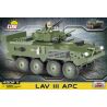 COBI 2609 non  XE BỌC THÉP LAV-3 bộ đồ chơi xếp lắp ráp ghép mô hình Military Army LAV III APC Quân Sự Bộ Đội 480 khối