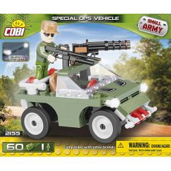 COBI 2155 non  XE HOẠT ĐỘNG ĐẶC BIỆT bộ đồ chơi xếp lắp ráp ghép mô hình Military Army SPECJAL OPS VEHICLE Quân Sự Bộ Đội 60 khối