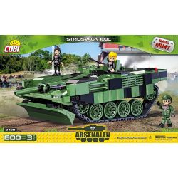 COBI 2498 non  XE TĂNG S bộ đồ chơi xếp lắp ráp ghép mô hình Military Army STRIDSVAGN 103C Quân Sự Bộ Đội 600 khối
