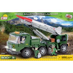 COBI 2364 non  XE PHÓNG TÊN LỬA ĐẠN ĐẠO DI ĐỘNG bộ đồ chơi xếp lắp ráp ghép mô hình Military Army MOBILE BALLISTIC MISSILE LAUNCHER Quân Sự Bộ Đội 300 khối