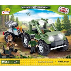 COBI 2363 non  XE TUẦN TRA BIÊN GIỚI bộ đồ chơi xếp lắp ráp ghép mô hình Military Army BORDER PATROL BUGGY Quân Sự Bộ Đội 150 khối