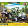 COBI 2363 non  XE TUẦN TRA BIÊN GIỚI bộ đồ chơi xếp lắp ráp ghép mô hình Military Army BORDER PATROL BUGGY Quân Sự Bộ Đội 150 khối