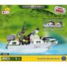 COBI 2148 non  MÔ TÔ NƯỚC CÁ MẬP bộ đồ chơi xếp lắp ráp ghép mô hình Military Army SHARK MOTORBOAT Quân Sự Bộ Đội 60 khối