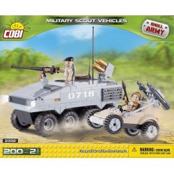 COBI 2332 non  XE TRINH SÁT QUÂN SỰ bộ đồ chơi xếp lắp ráp ghép mô hình Military Army MILITARY SCOUT VEHICLES Quân Sự Bộ Đội 200 khối